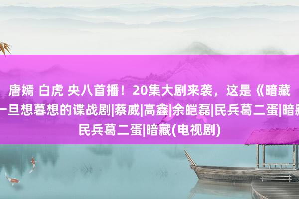 唐嫣 白虎 央八首播！20集大剧来袭，这是《暗藏》后我独一旦想暮想的谍战剧|蔡威|高鑫|余皑磊|民兵葛二蛋|暗藏(电视剧)